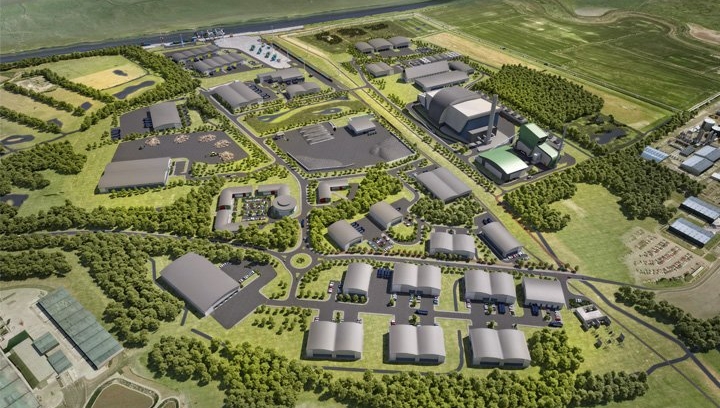 An artist's impression of the plant. Image: Peel Environmental